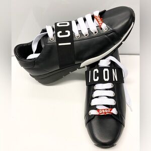 DSQUARED2 ICONE men low top shoes sneakers Sz 44 us 11